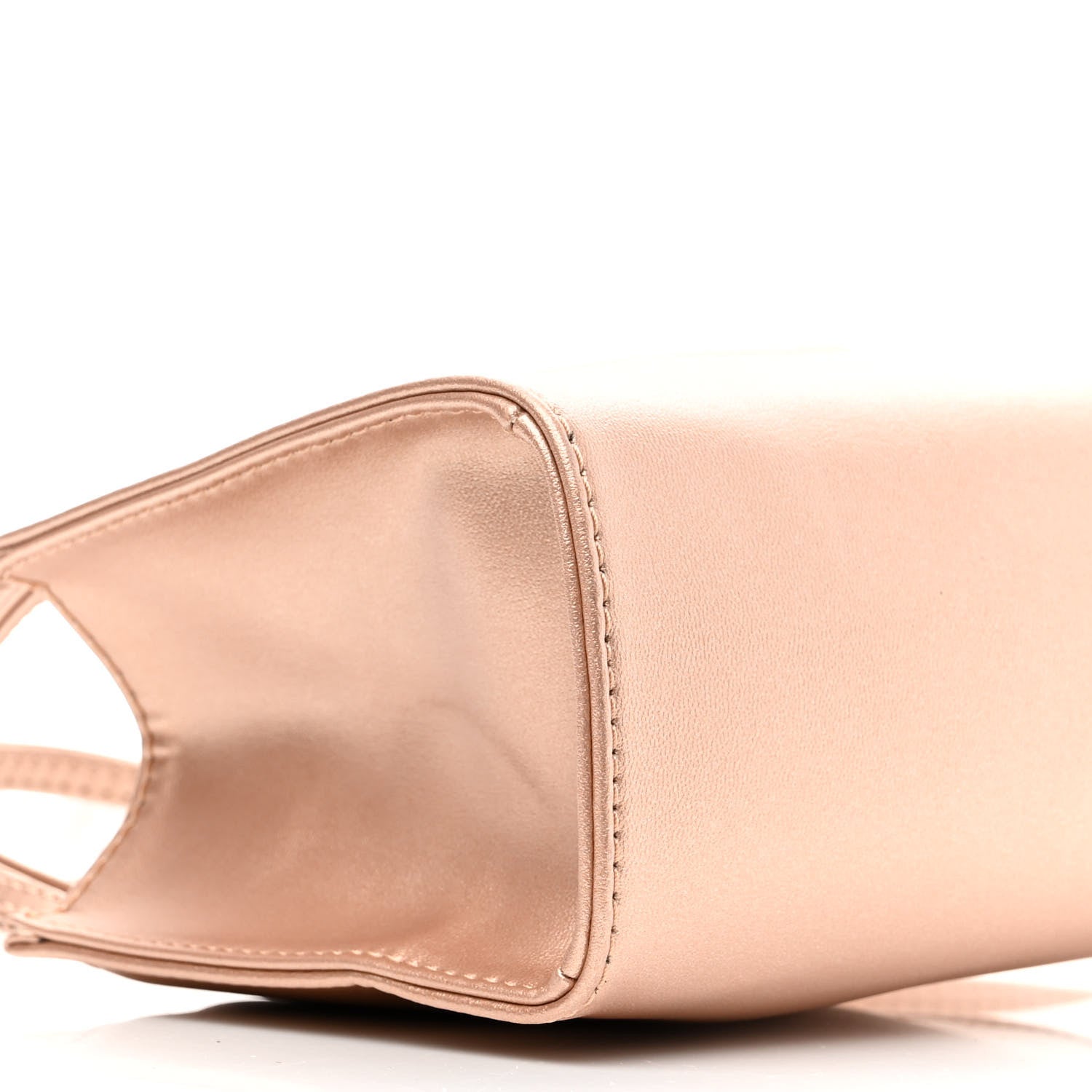 Telfar Metallic Vegan Leather Small Shopping Bag Copper 8 of 10