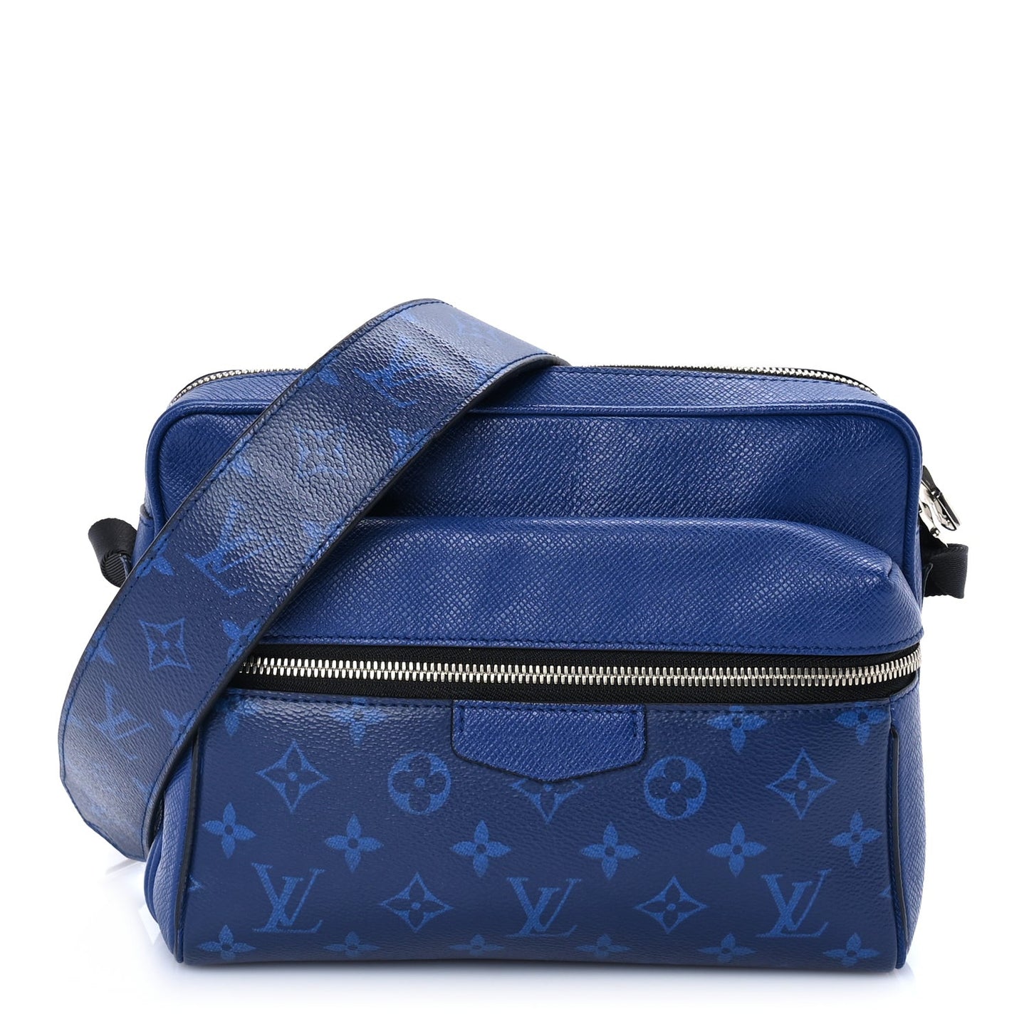 Taiga Monogram Outdoor Messenger  Cobalt