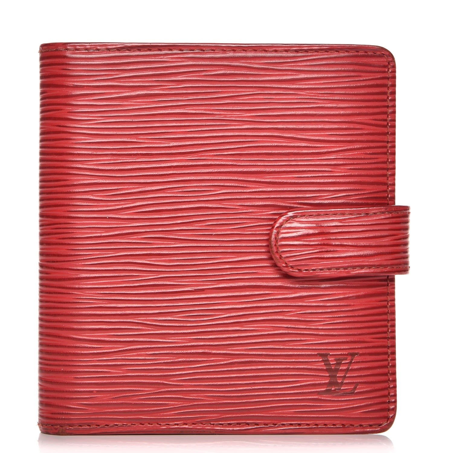 Louis Vuitton Epi Porte-Billets Compact Wallet Red 1 of 8