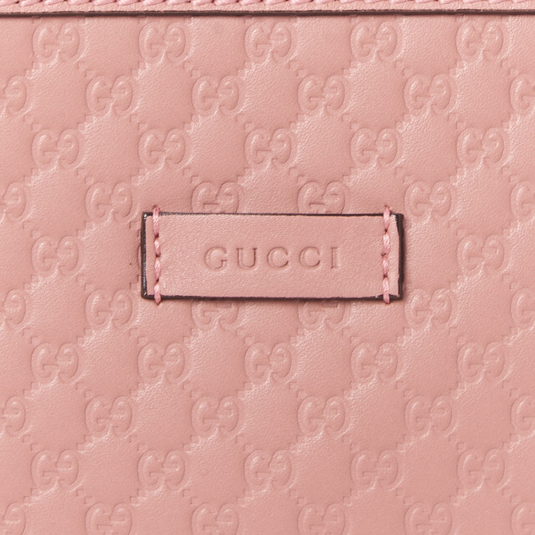 Gucci Soft Microguccissima Small Zippered Satchel Soft Pink 8 of 10