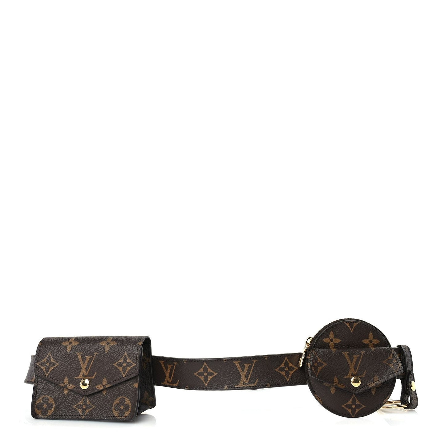 Monogram 30mm Daily Multi Pocket Belt 80 32 Brown
