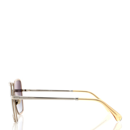 Chanel Square Frame Sequin Sunglasses 4277-B Silver Brown 3 of 7