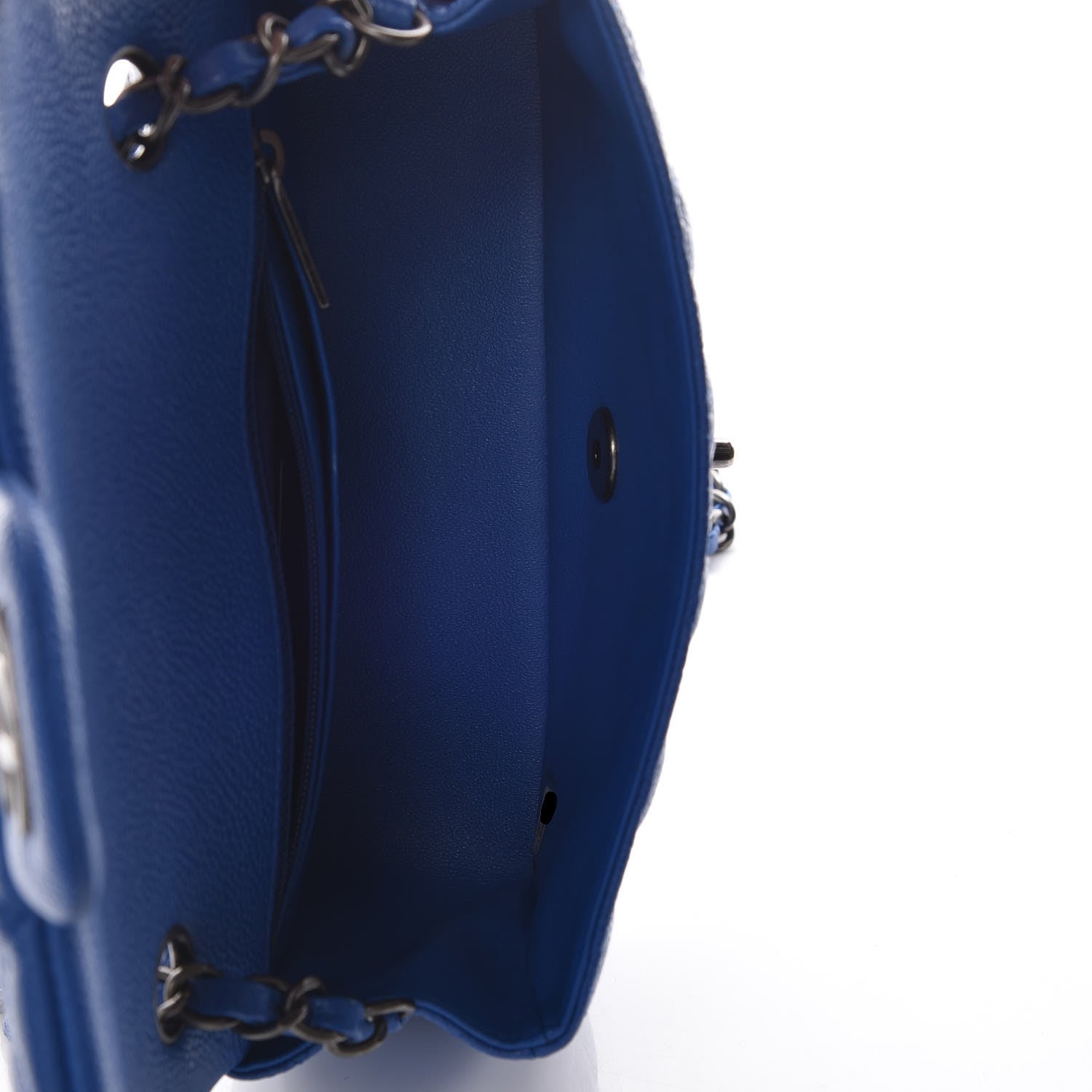 Chanel Caviar Quilted Mini Rectangular Flap Blue 7 of 9