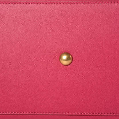 Saint Laurent Calfskin Small Classic Y Cabas Fuchsia 12 of 14