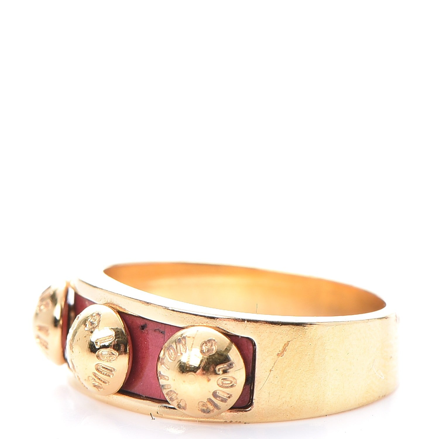 Louis Vuitton Leather Gimme A Clue Ring 6 Red 3 of 7
