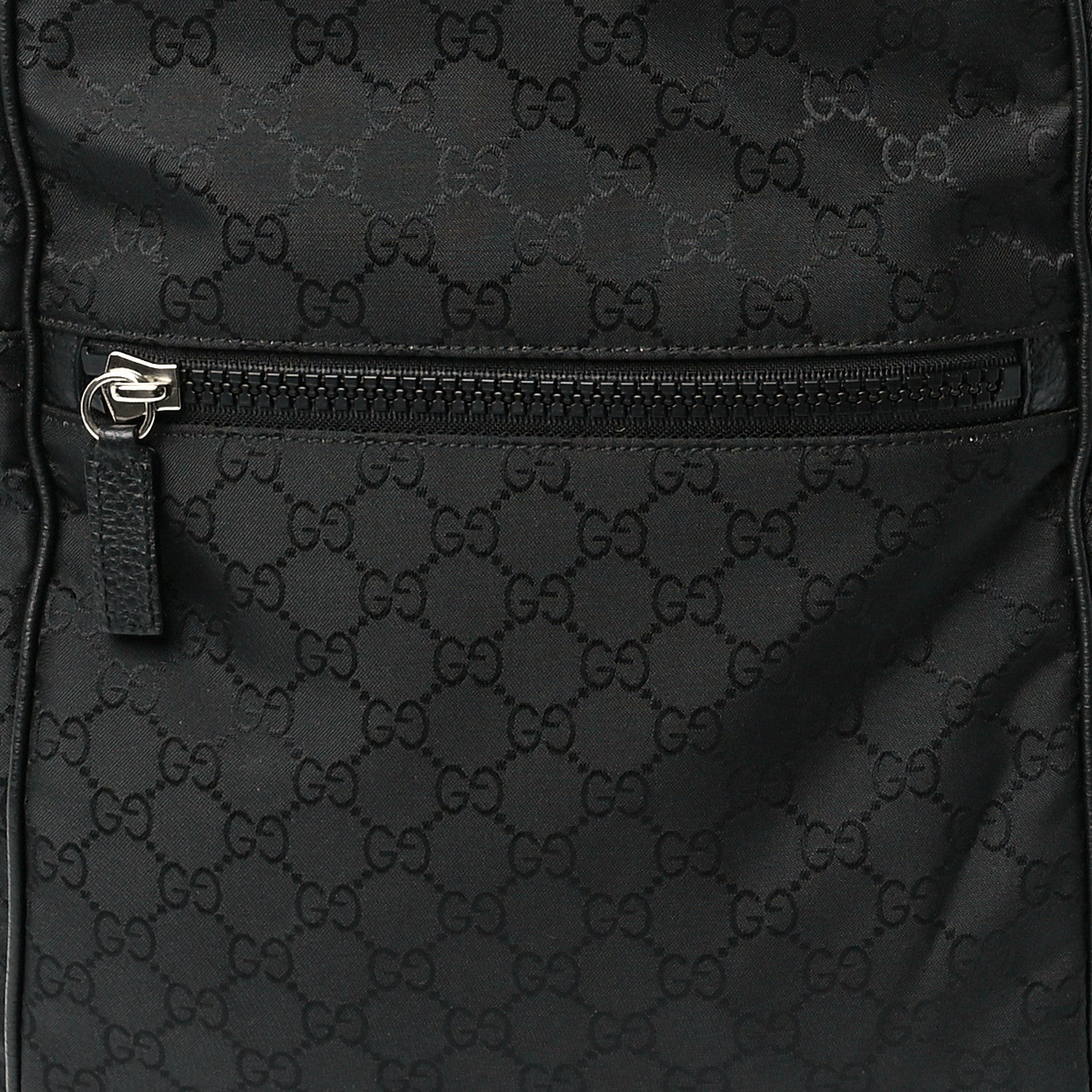 Gucci Nylon Monogram Slim Backpack Black 10 of 13