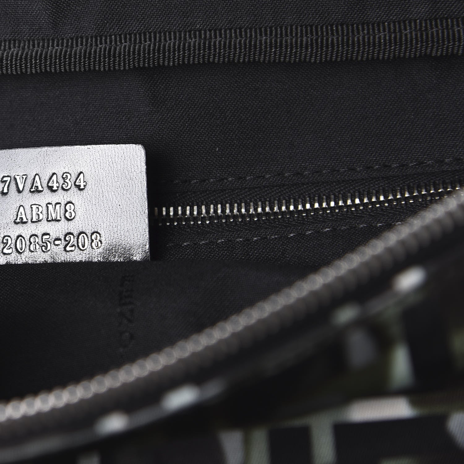 Fendi Nylon CamouFF Belt Bag Black Multicolor 9 of 10