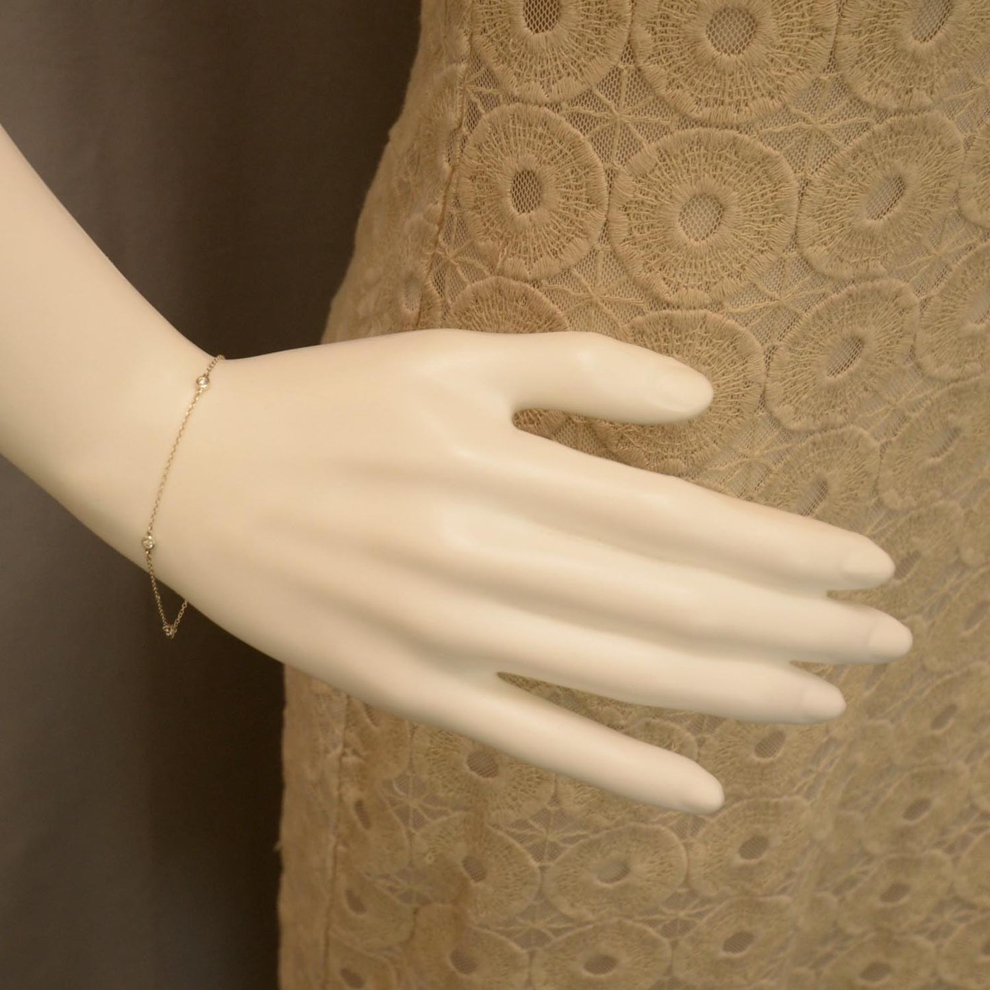 Sterling Silver Diamond .09ct Elsa Peretti Diamonds By The Yard Bracelet