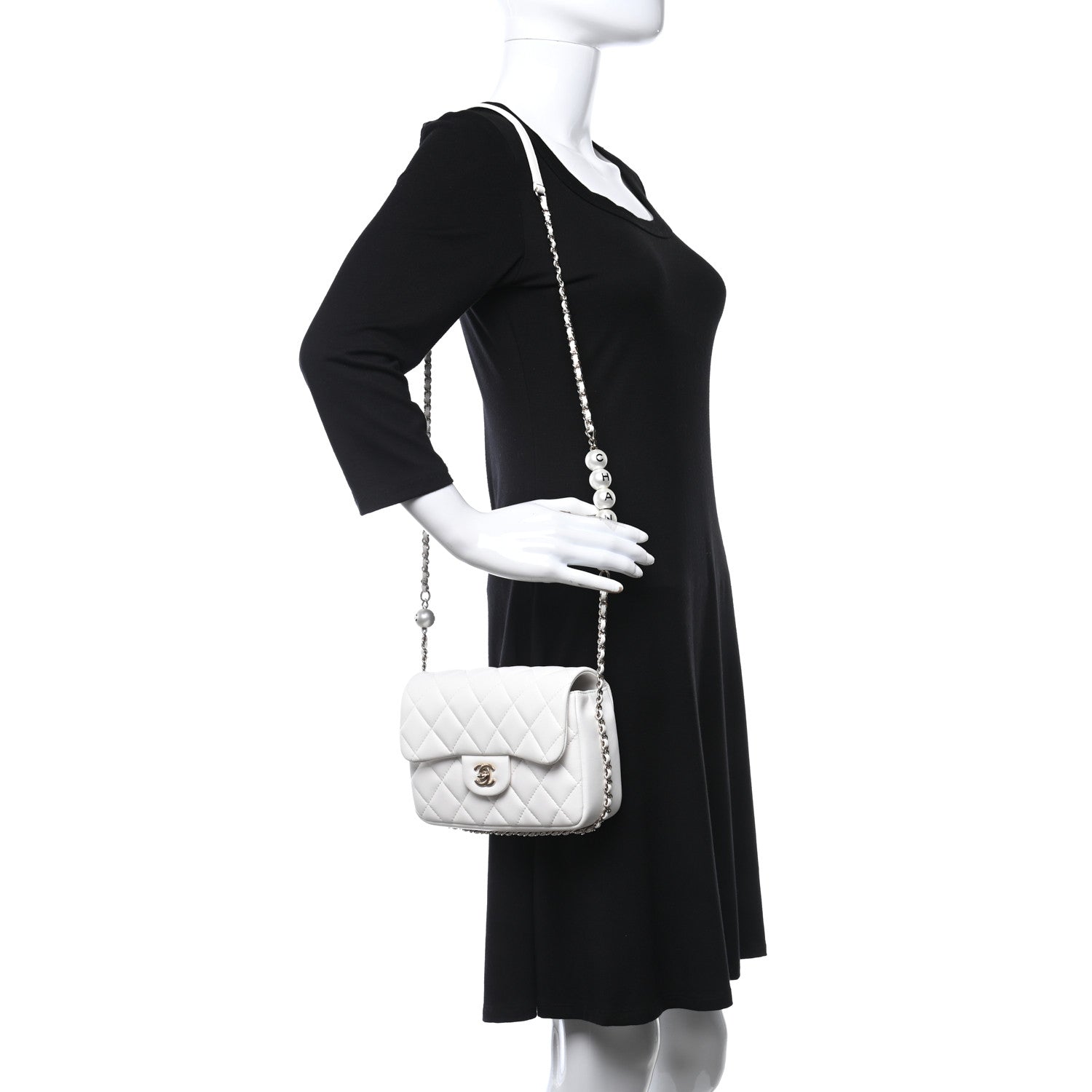 Chanel Lambskin Quilted Small My Precious Flap White 2 of 9