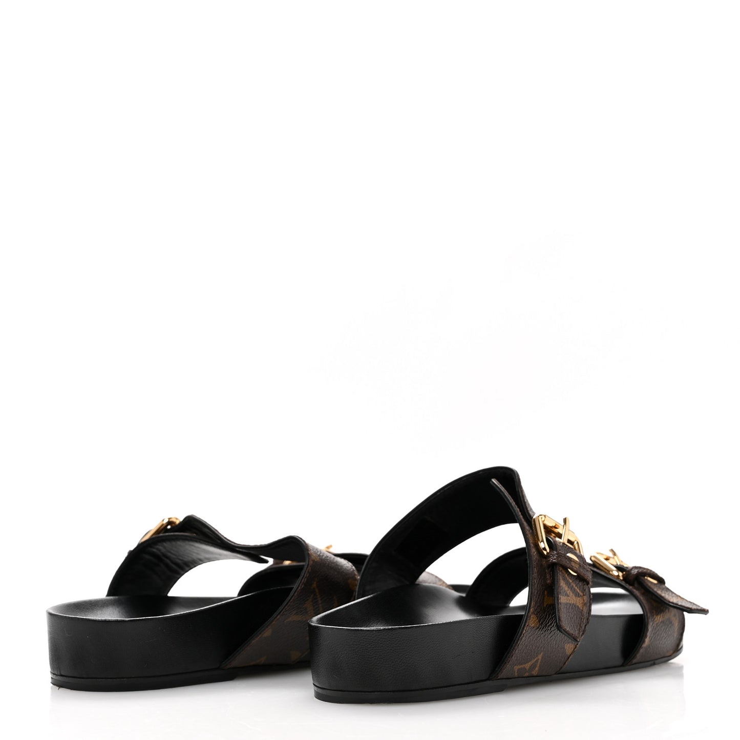 Monogram Bom Dia Mule Sandals 39 Black