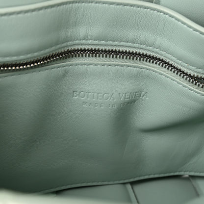 Bottega Veneta Goatskin Python Embossed Padded Cassette Crossbody Bag Dew Black Silver 6 of 10