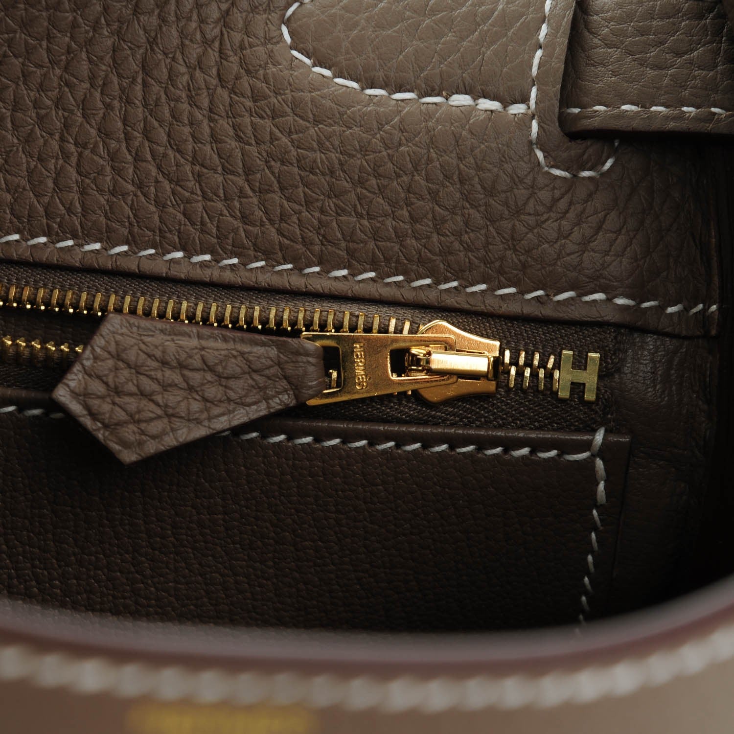 Hermes Togo Kelly Retourne 28 Etoupe 23 of 26