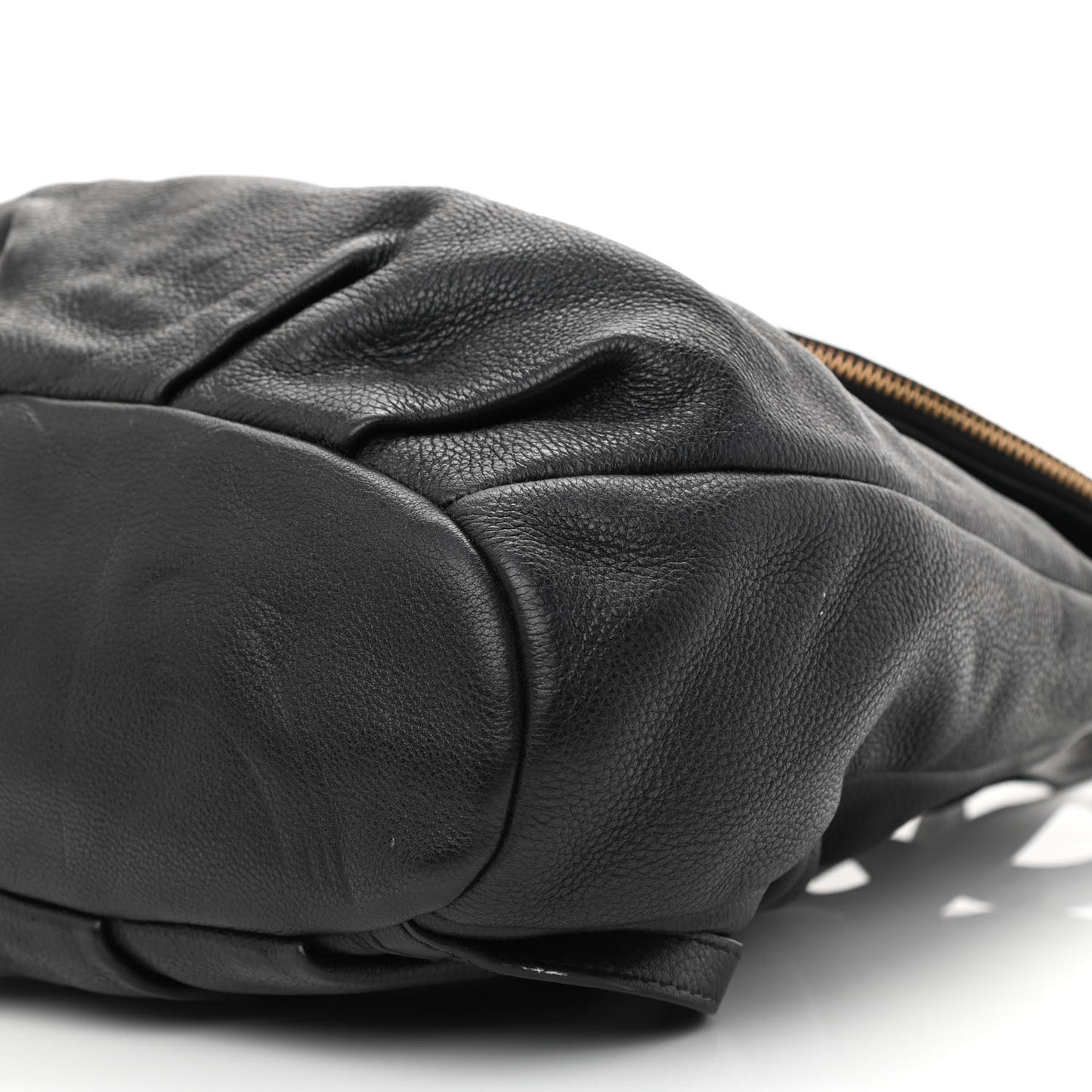 Pebbled Calfskin Backpack Black