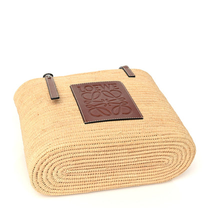 Loewe Raffia Small Square Basket Tote Bag Natural Tan 3 of 8