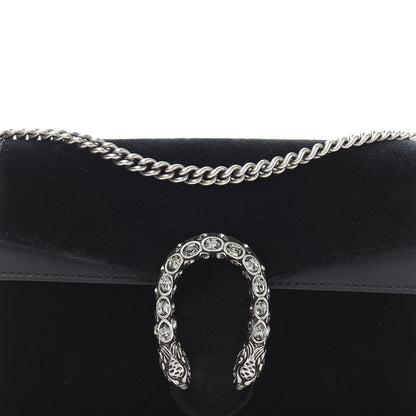 Gucci Velvet Super Mini Dionysus Shoulder Bag Black 11 of 12