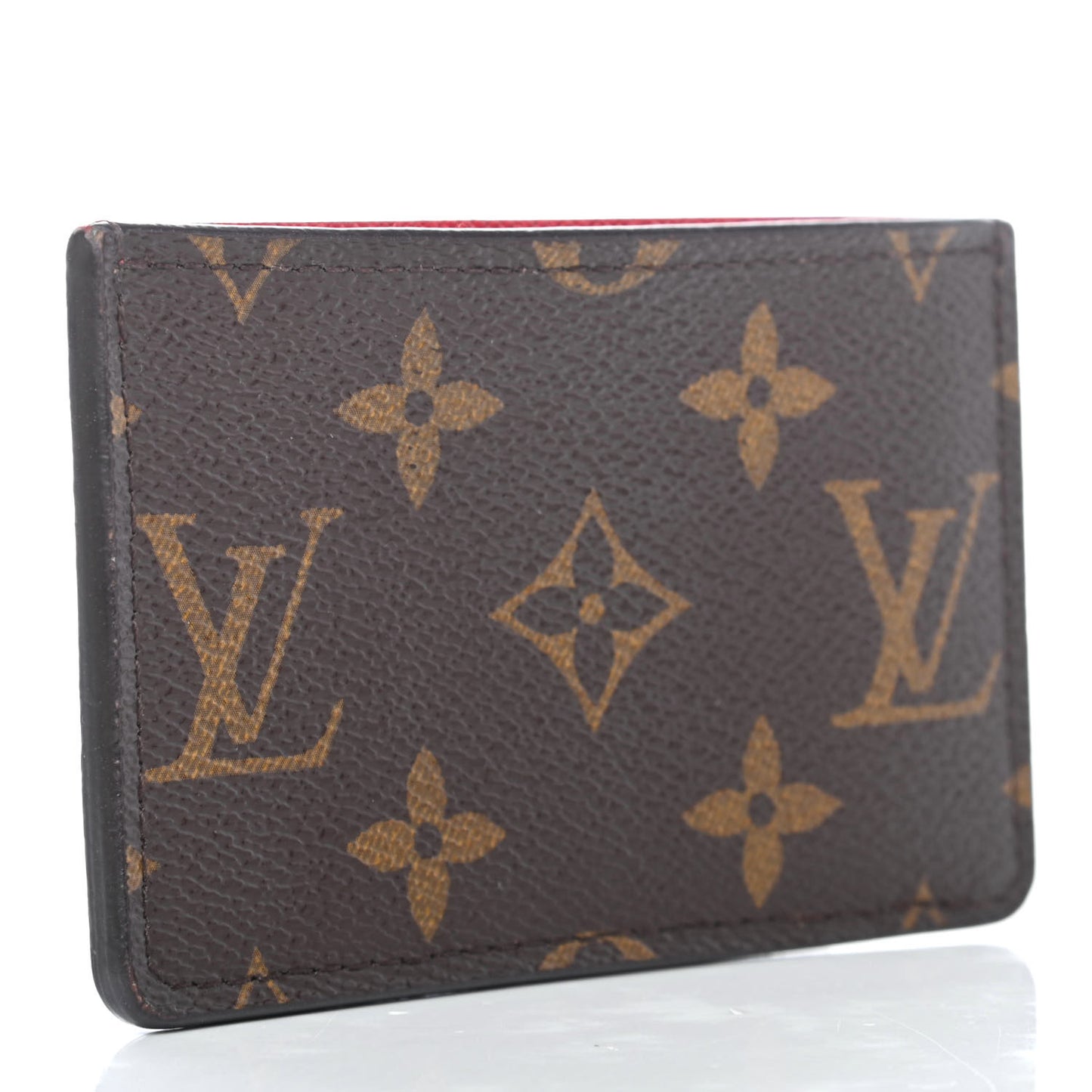 Calfskin Monogram Kimono Tote Card Holder Cherry