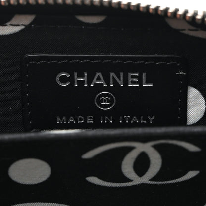 Chanel Caviar Quilted Coco Chanel Logo CC Zip Coin Purse Black 6 of 8