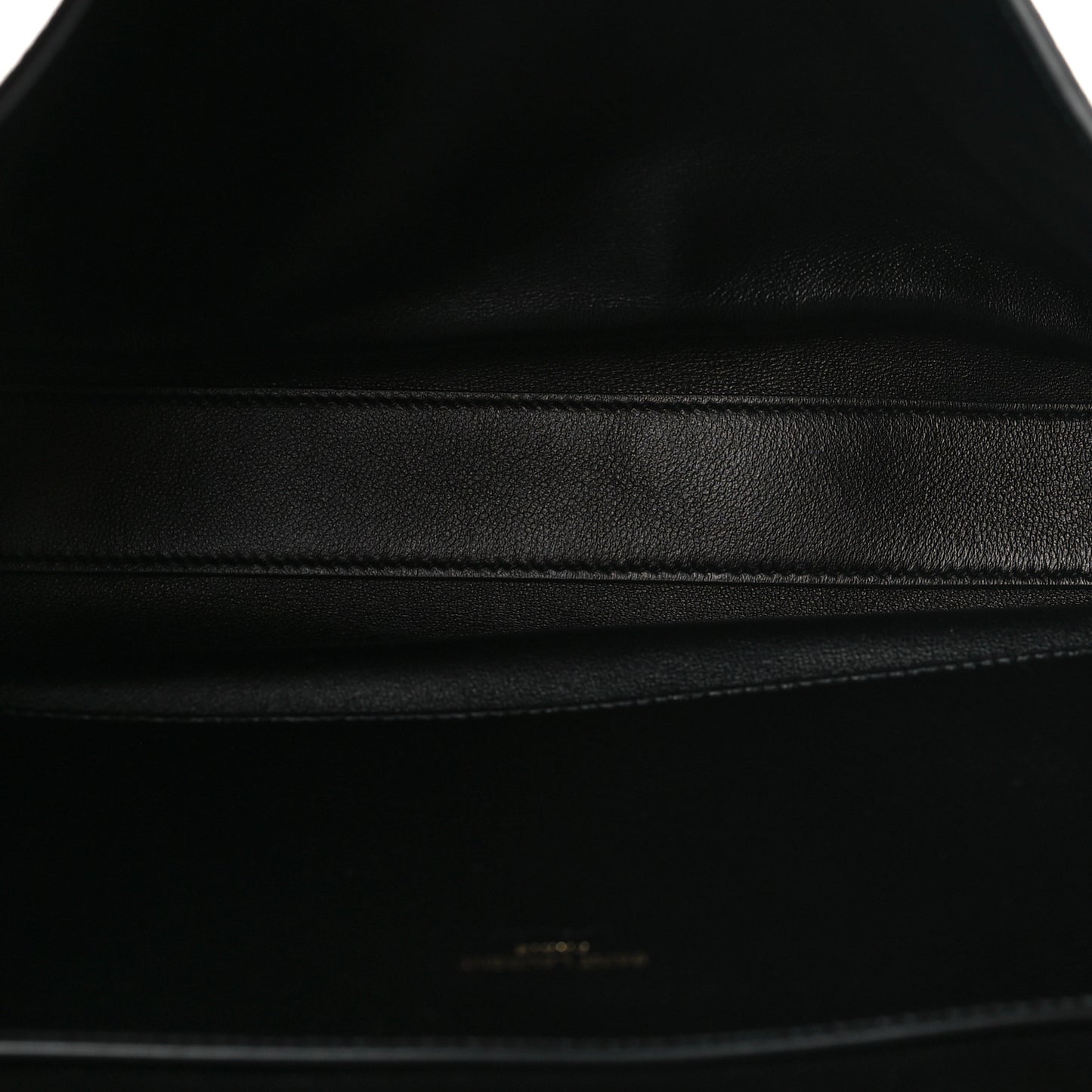 Smooth Calfskin Suede Medium Reversible Monogram Kate Satchel Black