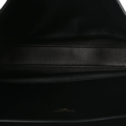 Saint Laurent Smooth Calfskin Suede Medium Reversible Monogram Kate Satchel Black 5 of 14