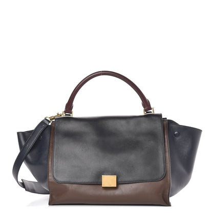 Celine Smooth Calfskin Medium Tri-Color Trapeze 1 of 17