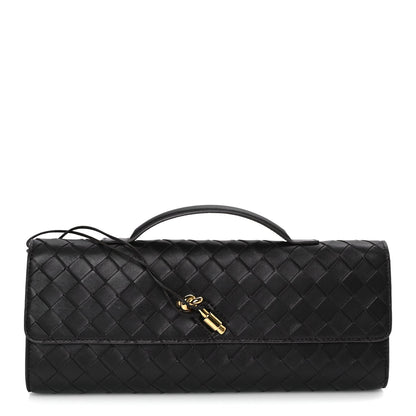 Bottega Veneta Nappa Intrecciato Long Andiamo Top Handle Clutch Fondant 1 of 7