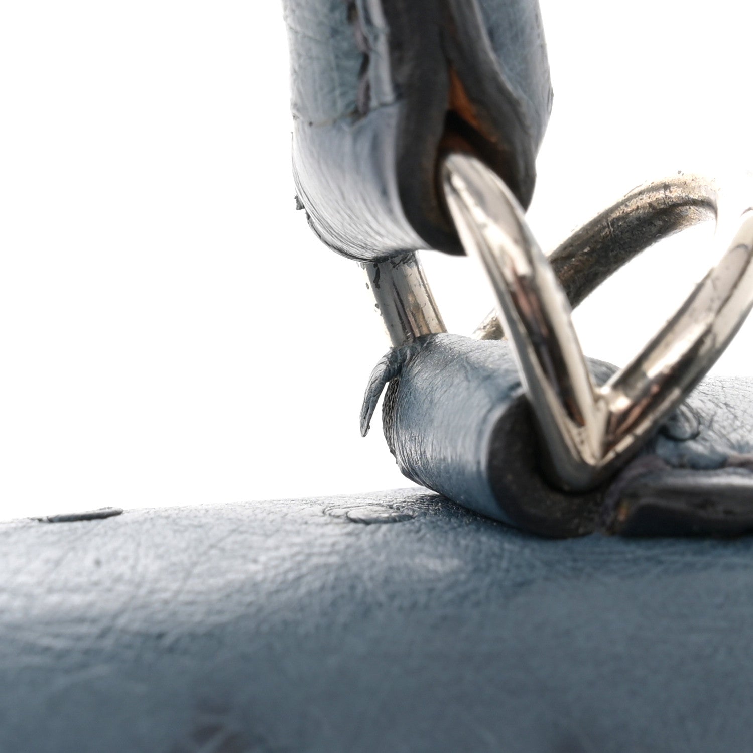 Hermes Ostrich Kelly Sellier 28 Bleu Roi 11 of 14