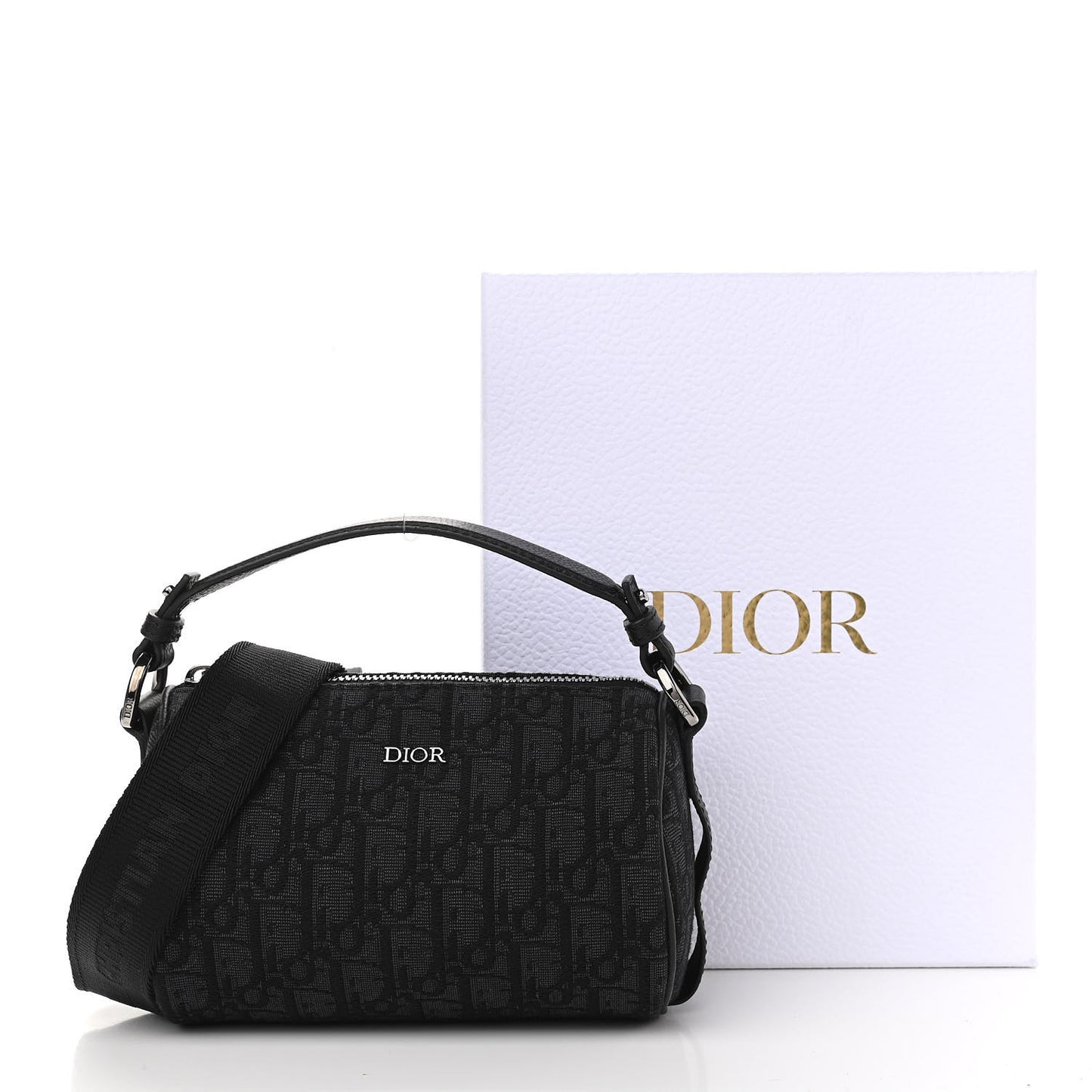 Oblique Mini Roller Messenger Bag Black