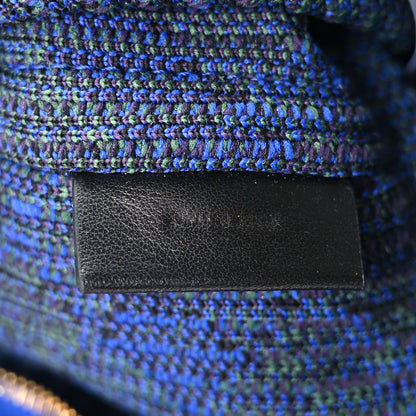 Burberry Canvas Knitted Check Mini Peg Duffle Bag Knight 5 of 7