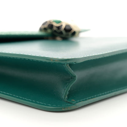 Bulgari Galuchat Calfskin Serpenti Forever Crossbody Bag Blue 9 of 10