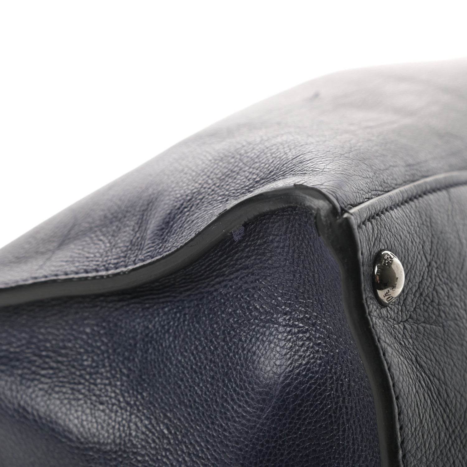 Prada Glace Calfskin Shopping Tote Baltico 13 of 18