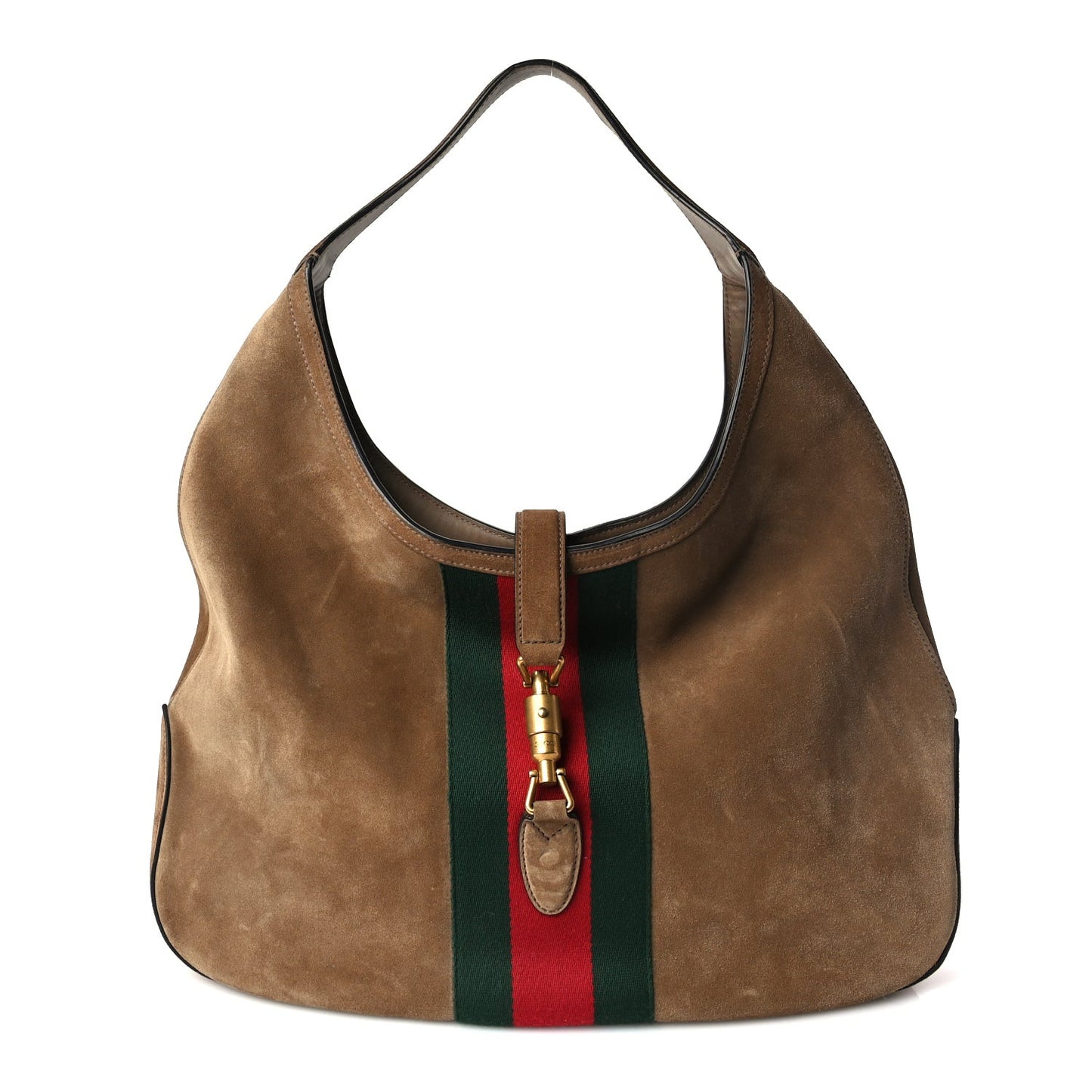 Suede Cudu Web Large Jackie Hobo Marron Glace