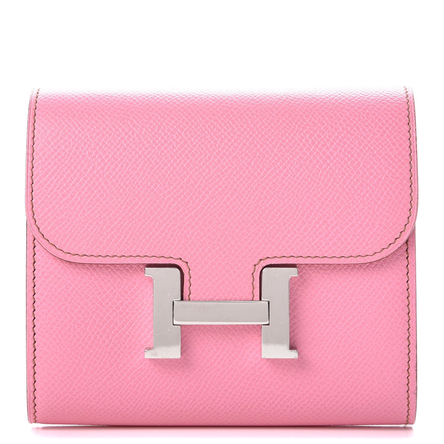 Hermes Epsom Constance Short Wallet 5P Pink 1 of 10