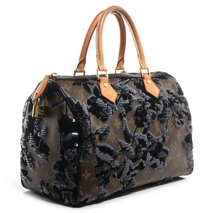 Louis Vuitton Monogram Fleur De Jais Sequins Speedy 30 3 of 8