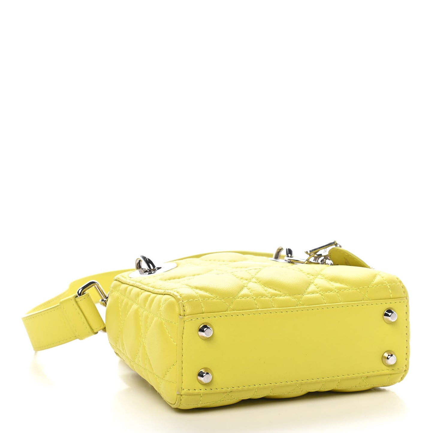 Lambskin Cannage Nano Lady Dior Acid