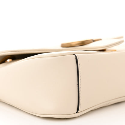 Gucci Calfskin Matelasse Mini GG Marmont Shoulder Bag White 9 of 10