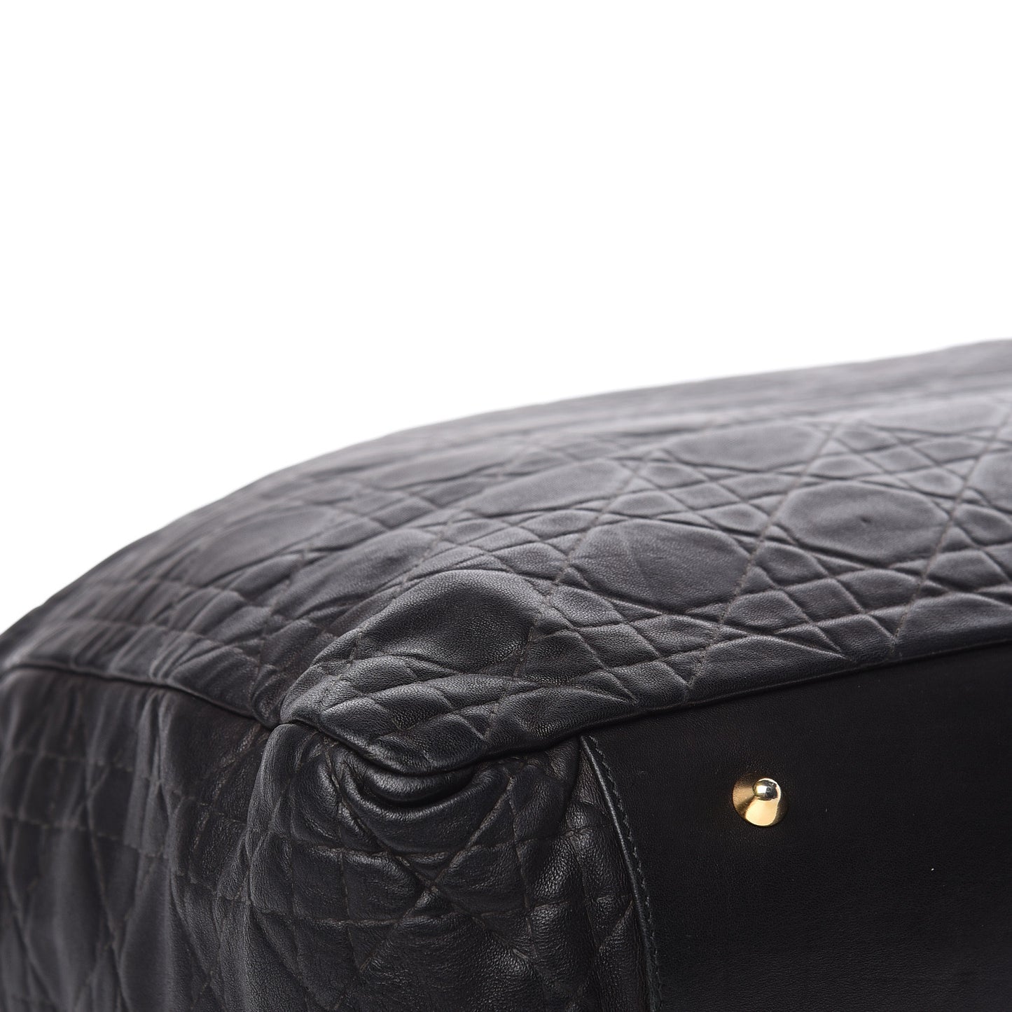 Lambskin Cannage Dior Soft Shopping Tote Black