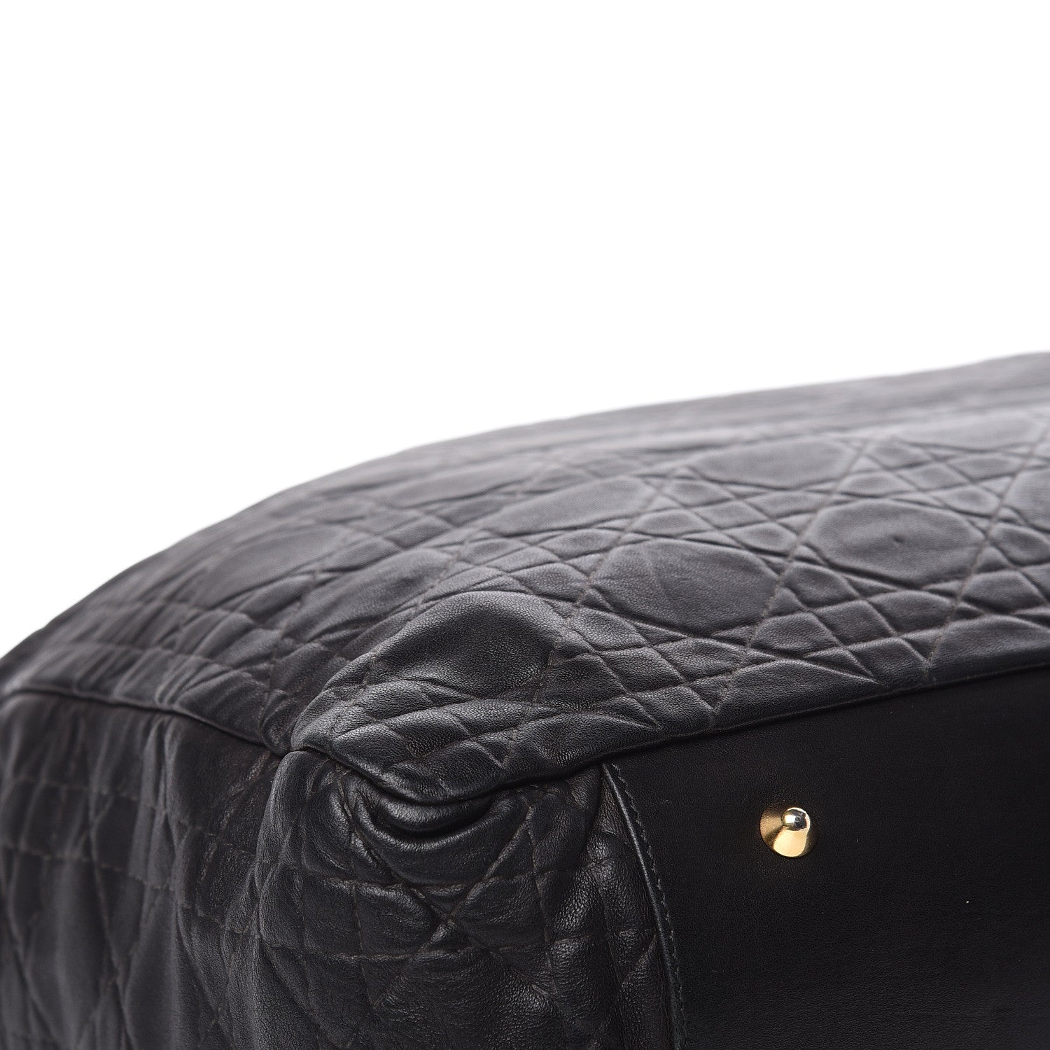 Christian Dior Lambskin Cannage Dior Soft Shopping Tote Black 9 of 18