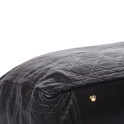 Christian Dior Lambskin Cannage Dior Soft Shopping Tote Black 9 of 18