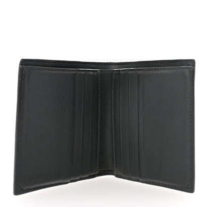 Burberry Charcoal Check Calfskin Bi-Fold Wallet 5 of 8