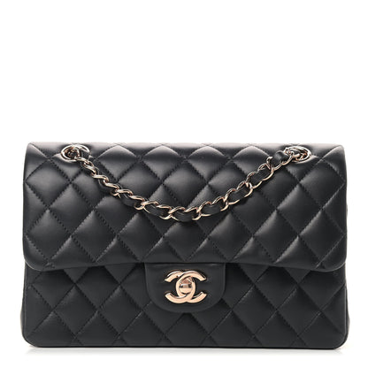 Chanel Lambskin Quilted Small Double Flap Black 1 of 13