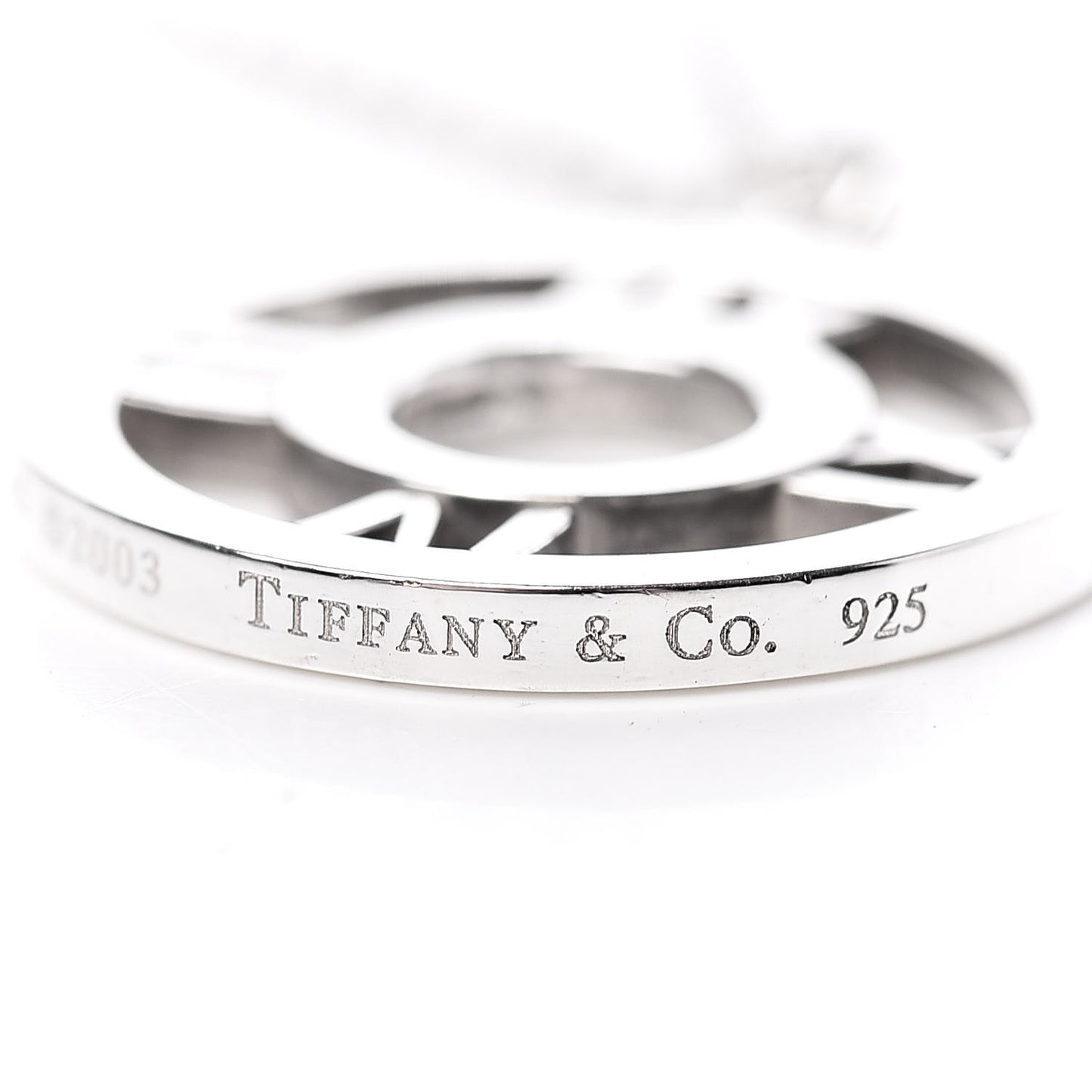 Sterling Silver Medium Atlas Open Pendant Necklace