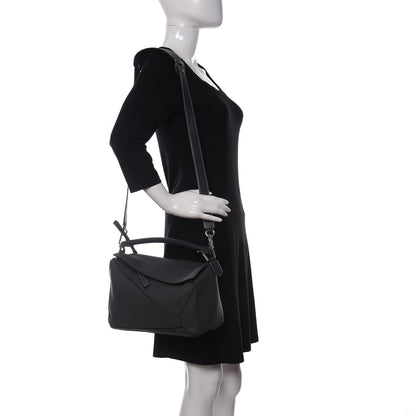 Loewe Calfskin Medium Puzzle Bag Grey 2 of 10