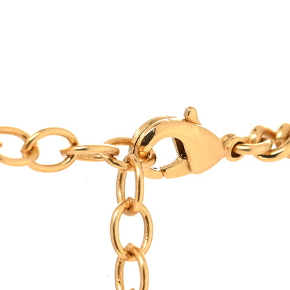 Christian Dior Metal Resin CD Logo Chain Choker Gold Raspberry 4 of 5