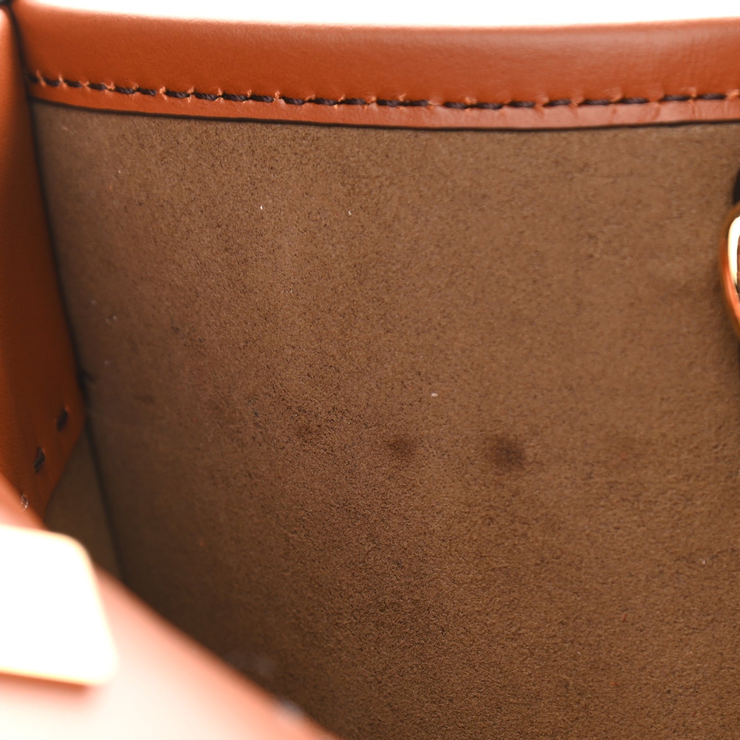 Vitello King Plexiglass Large Fendi Sunshine Shopper Tote Cuoio