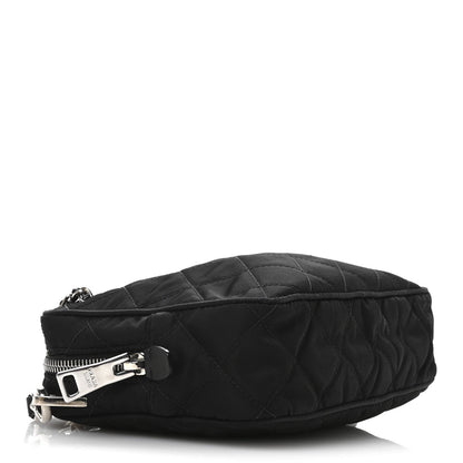Prada Nylon Tessuto Impuntu Quilted Bandoliera Crossbody Bag Black 4 of 7