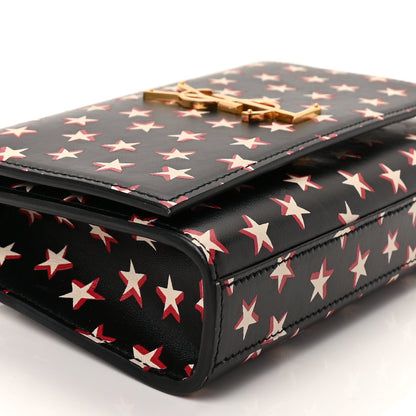 Saint Laurent Smooth Calfskin Star Print Monogram Kate Belt Bag  Ivory Red 7 of 8