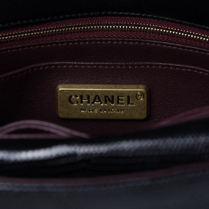 Chanel Lizard Coco Vintage Flap Black 9 of 11
