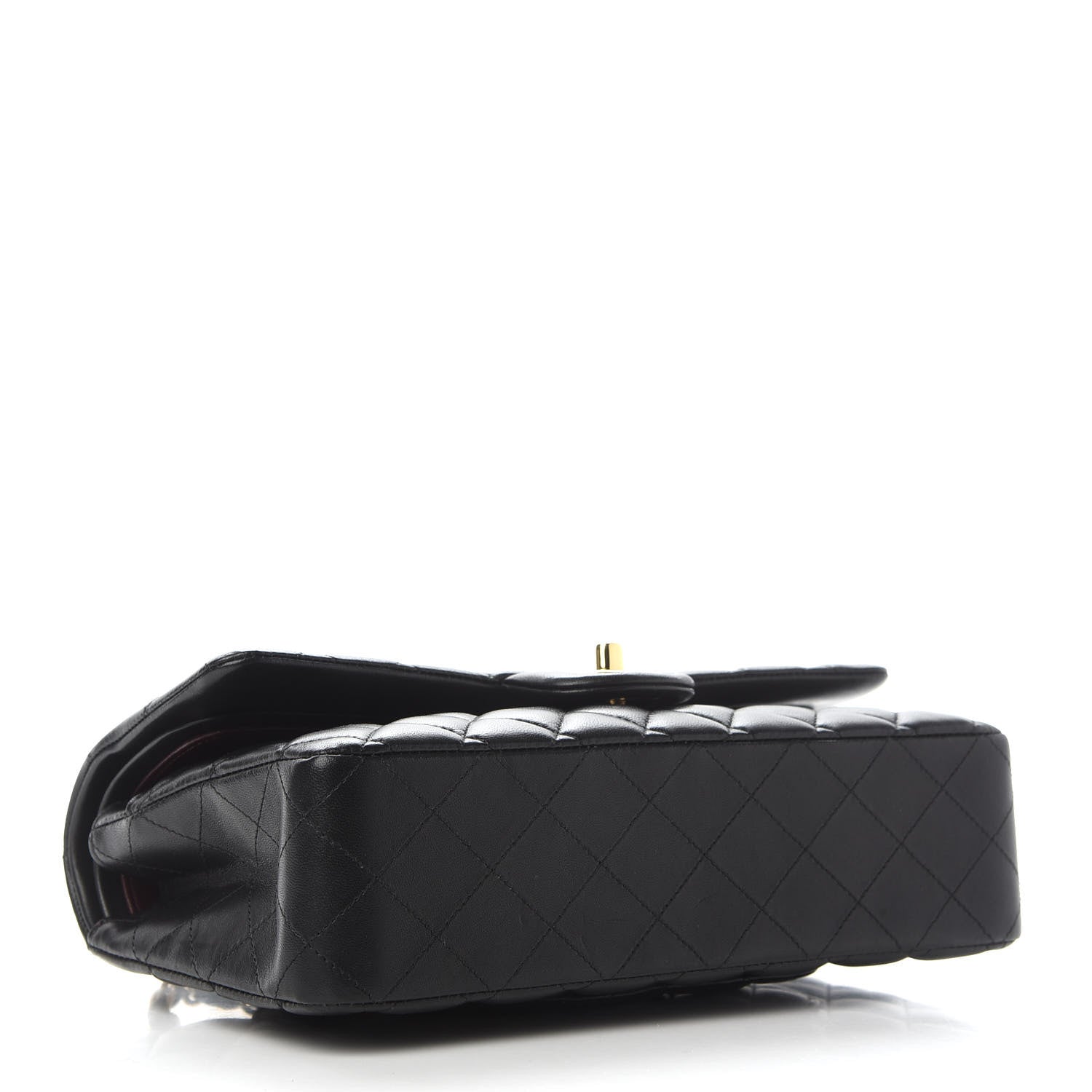 Chanel Lambskin Quilted Medium Double Flap Black 3 of 12