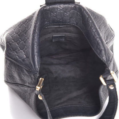 Gucci Guccissima Large New Ladies Web Hobo Black 5 of 11