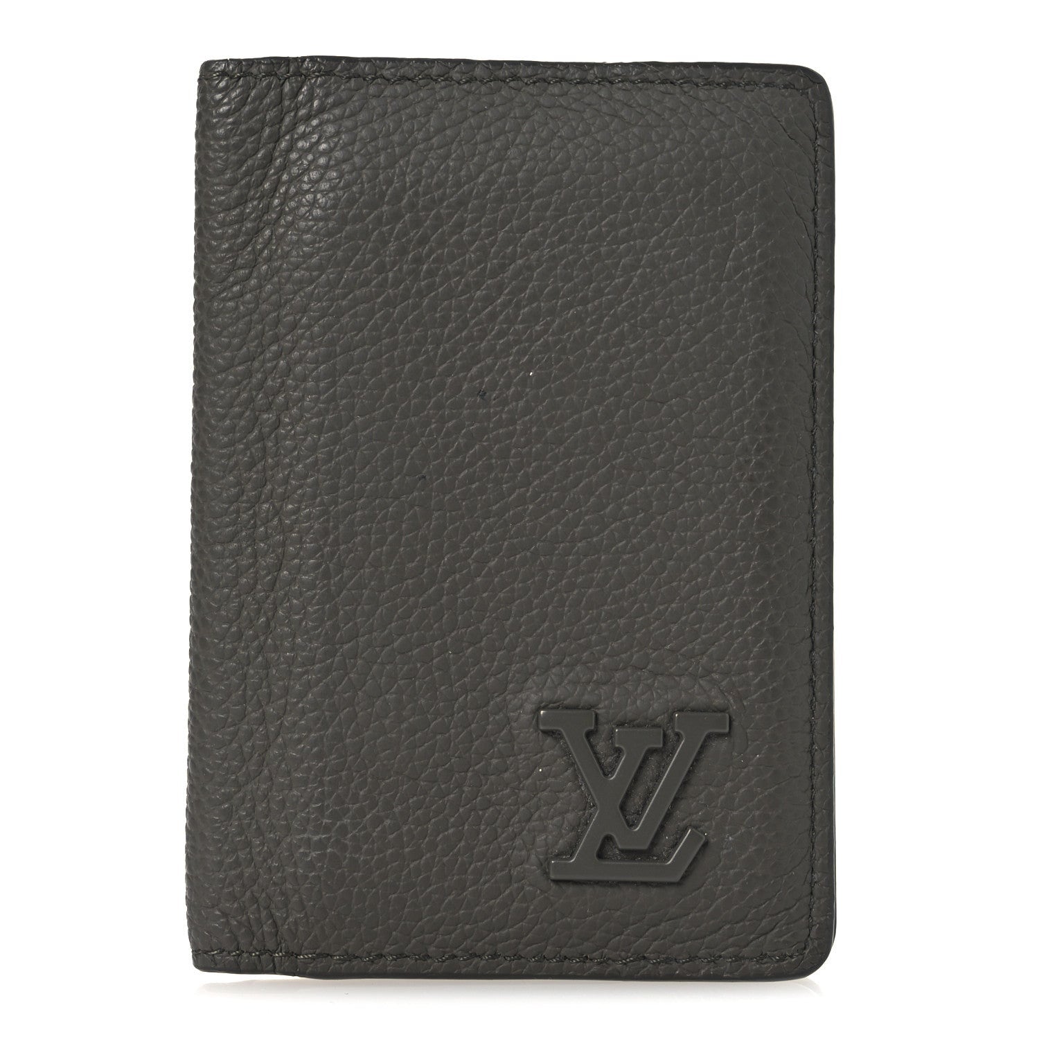 Louis Vuitton Grained Calfskin Aerogram Pocket Organizer Khaki 1 of 7